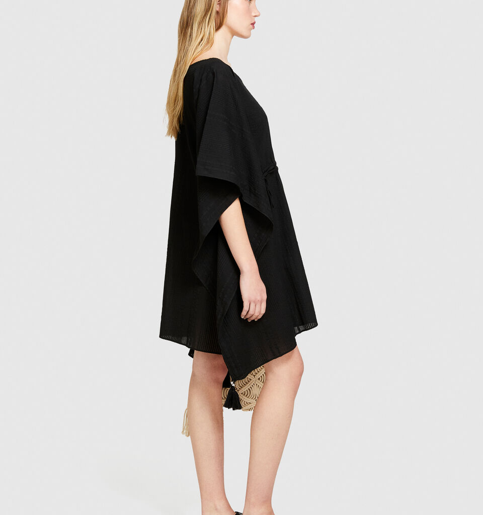 Kaftan with curl - null - Black | Sisley image number 2